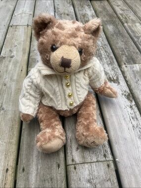 FAO Schwarz Collector TEDDY BEAR Plush With Sweater Stuffed Animal Toy 2017